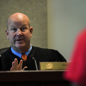 Circuit Court Judge Sherwood Bauer is well respected, but a review of his sentencing patterns shows he is much harder on black defendants. (Credit: Dan Wagner/Sarasota Herald-Tribune)